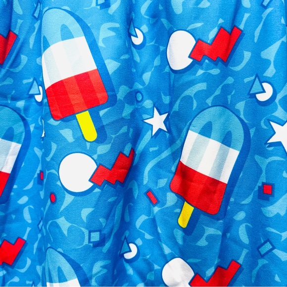 TIPSY ELVES Retro Patriotic Pops Stretch Swim Trunks Shorts 4XL NWT Big & Tall - Picture 3 of 11